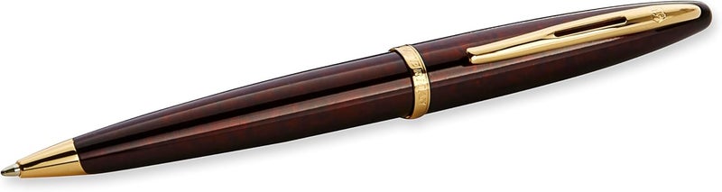 Waterman Carène Ballpoint Pen in Marine Amber with 23k Gold Clip and Blue Ink Cartridge - Gift Boxed - Image 3